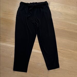 BCBGeneration Black Elastic-Waist Pants